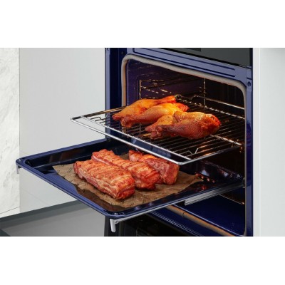 Four pyrolytique encastrable LG wsed7665b Instaview 60 cm avec vapeur assistée, inox, noir