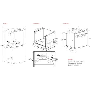 Four pyrolytique encastrable LG wsed7665b Instaview 60 cm avec vapeur assistée, inox, noir