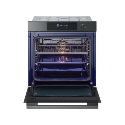 Piekarnik pirolityczny do zabudowy Lg wsed7613b instaview 60 cm, stal czarna