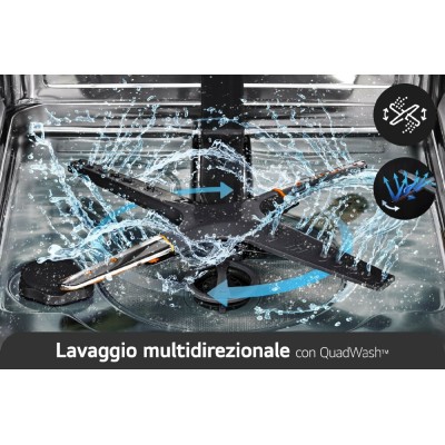 Lg db976tks QuadWash Einbaugeschirrspüler, vollintegriert, 60 cm
