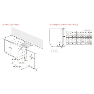 Zmywarka do zabudowy Lg db976tks QuadWash, w pełni zintegrowana, 60 cm