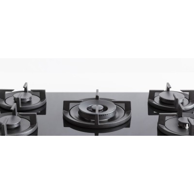 Bertazzoni p905cprogne table de cuisson gaz professionnelle 90 cm vitrocéramique noire
