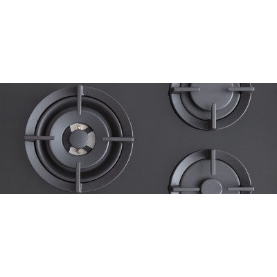 Bertazzoni p905lprogne placa de gas profesional 90 cm vitrocerámica negra