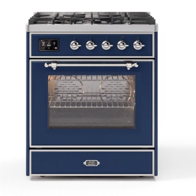 Ilve m30dne3/mb Majestic 76cm niebieski blat kuchenny z gazem