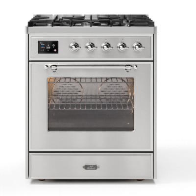 Ilve m30dne3/ss Majestic 76cm Edelstahl Gas-Arbeitsplatte Küche