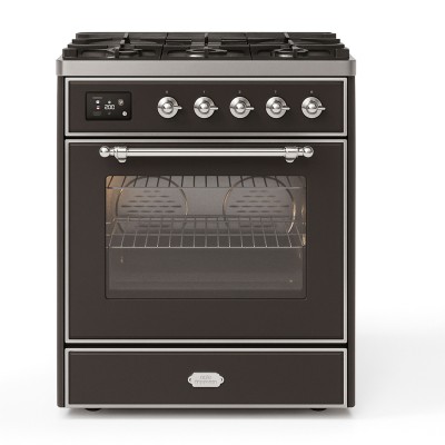 Ilve m30dne3/mg Majestic 76 cm Gas-Arbeitsplatte Küche, Graphit matt
