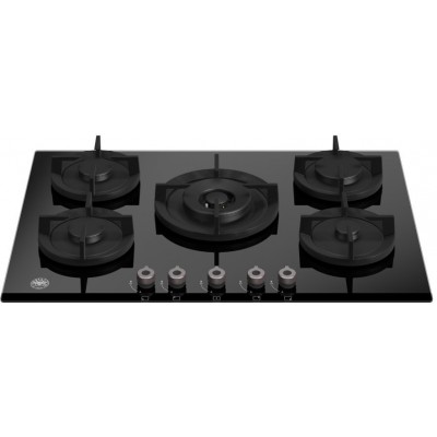 Bertazzoni p755cprogne professionelles Gaskochfeld 75 cm, schwarze Glaskeramik