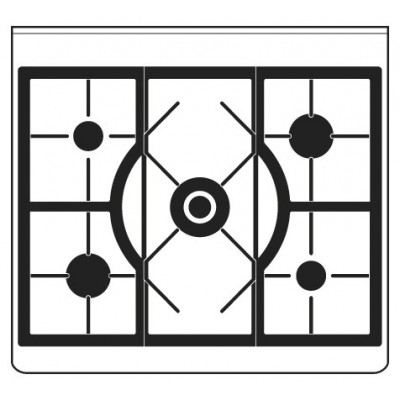 Ilve m30dne3/eg Majestic 76cm smaragdgrüne Gas-Arbeitsplatte Küche