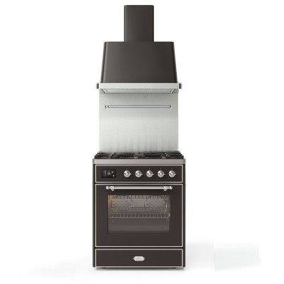 Ilve m30dne3/mg kuchenka gazowa + okap Majestic 76 cm, grafit mat