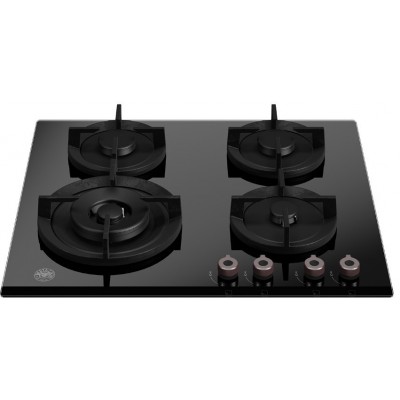 Bertazzoni p604lprogne table de cuisson gaz professionnelle 60 cm vitrocéramique noire