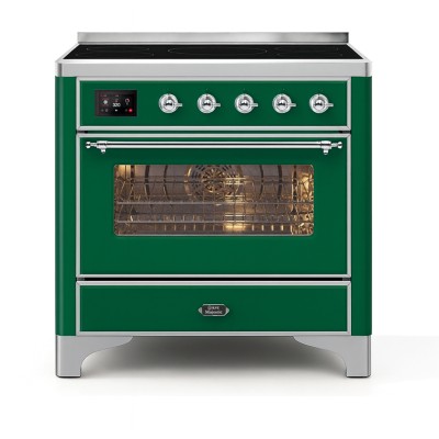 Ilve mi096ne3/eg 90cm Majestic smaragdgrünes Induktionskochfeld
