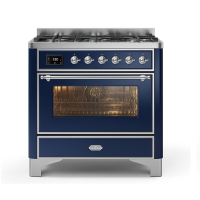 Ilve m096dne/mb 90cm Majestic blau Arbeitsplatten-Gasherd