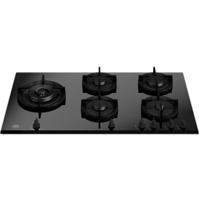 Bertazzoni p905lmodgne modernes Gaskochfeld 90 cm, schwarze Glaskeramik