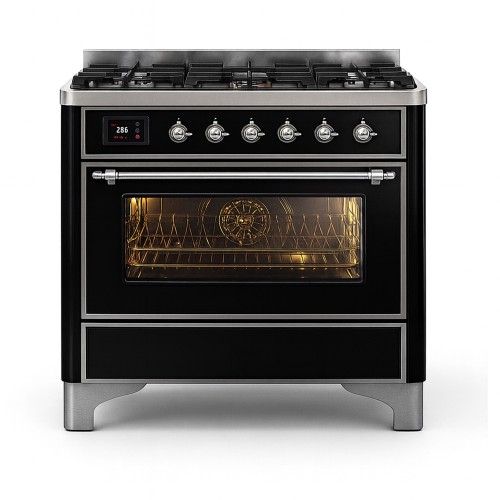 Ilve m096dne3/bk 90 cm...