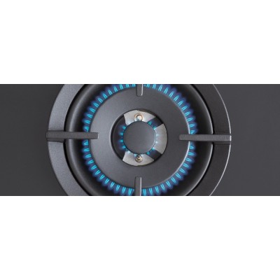 Bertazzoni p755cmodgne moderna placa de gas 75 cm vitrocerámica negra