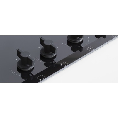 Bertazzoni p755cmodgne moderna placa de gas 75 cm vitrocerámica negra