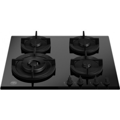 Bertazzoni p604lmodgne table de cuisson à gaz moderne 60 cm vitrocéramique noire