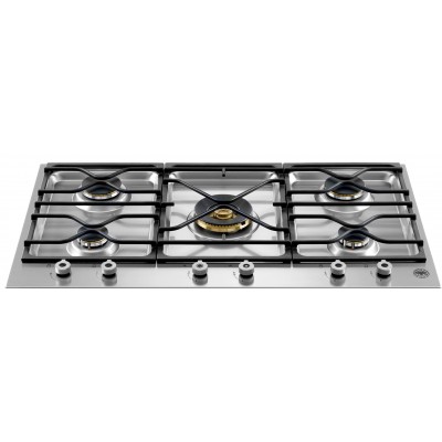 Table de cuisson à gaz segmentée Bertazzoni pm36500x 90 cm en acier inoxydable