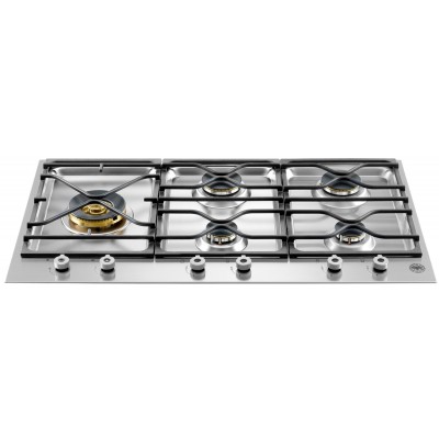 Table de cuisson à gaz segmentée Bertazzoni pm365s0x 90 cm en acier inoxydable