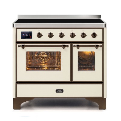 Ilve mdi106ne3/aw cucina induzione da appoggio 100 cm Majestic bianco antico