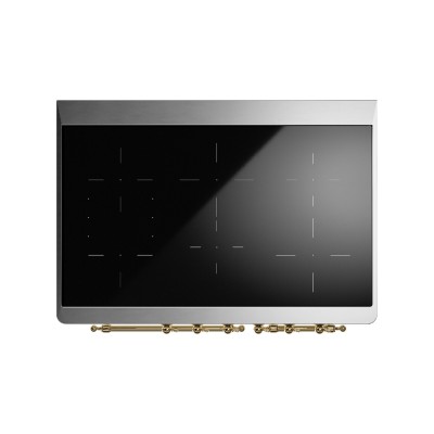 Ilve mdi106ne3/mg cucina induzione da appoggio 100 cm Majestic grafite mat