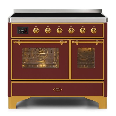 Ilve mdi106ne3/bu countertop induction cooker 100 cm Majestic, burgundy red