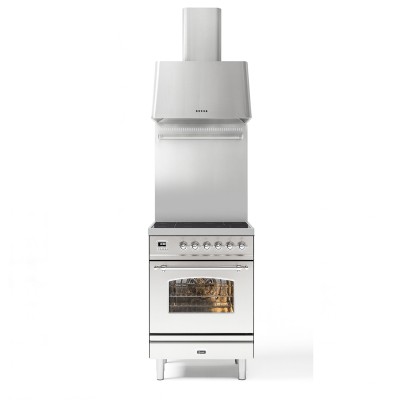 Ilve pi064ne3-ss kuchenka indukcyjna + okap ze stali nierdzewnej 60 cm