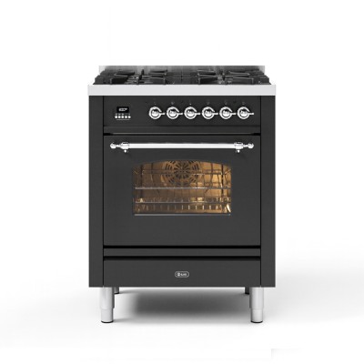 Ilve p07n-mg Nostalgie 70cm gas cook, graphite