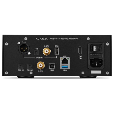 Transmisor de red Auralic Aries S1 sin DAC Negro