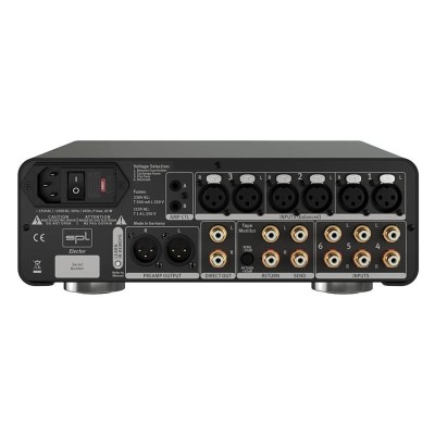 Preamplificador estéreo Hi-Fi SPL Elector negro, plateado y rojo