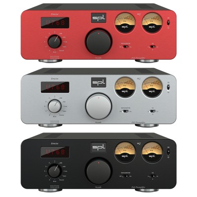SPL Director Mk2 Stereo-Vorverstärker mit integriertem DAC Hi-Fi Schwarz, Silber, Rot