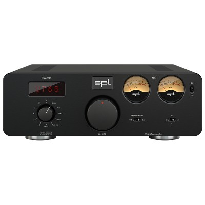 SPL Director Mk2 Stereo-Vorverstärker mit integriertem DAC Hi-Fi Schwarz, Silber, Rot