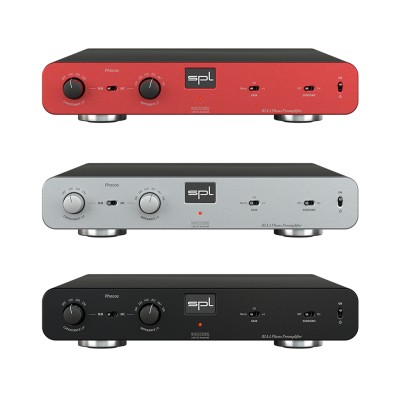 Preamplificador de phono de alta fidelidad SPL Phonos MM/MC (negro, plateado y rojo)