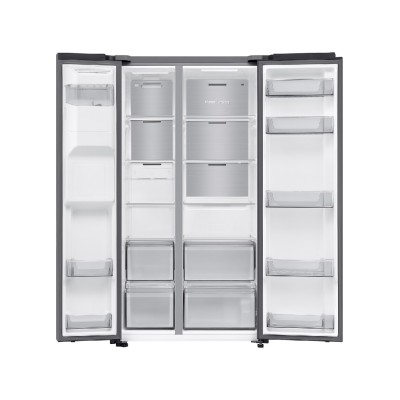 Samsung rs70f64kdfef side-by-side refrigerator + freezer 91cm h. 178