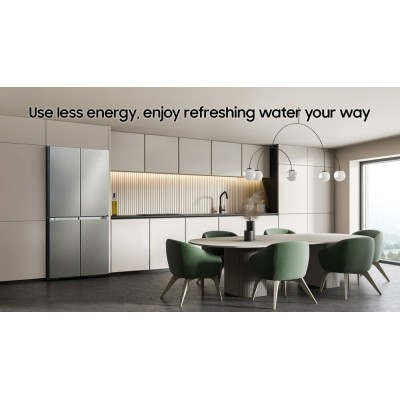 Samsung rf65dg960esref 4-türiger Kühl-Gefrierschrank, 92 cm hoch, 183 cm breit – Edelstahl
