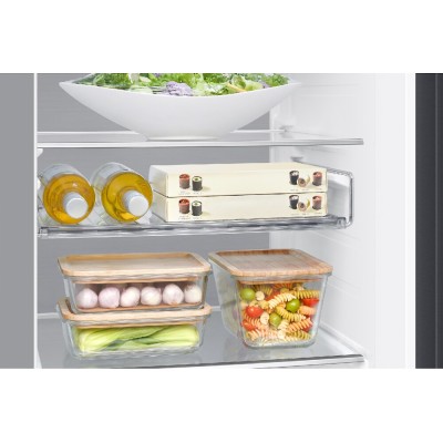 Refrigerador y congelador Samsung RS90F64EDFEF de 91 cm, lado a lado, antracita