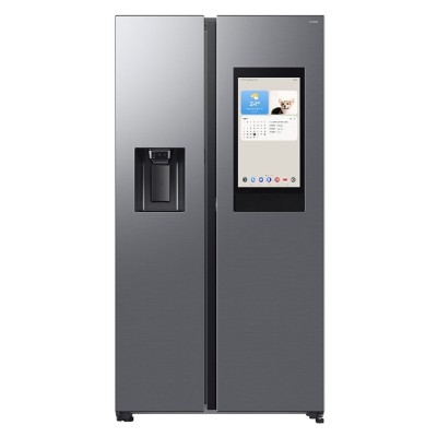 Samsung rs90f67betef Fridge + freezer Family Hub side by side 90 cm - silver