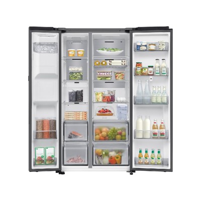Samsung rs90f67betef Kühlschrank + Gefrierschrank Family Hub side by side 90 cm - silber