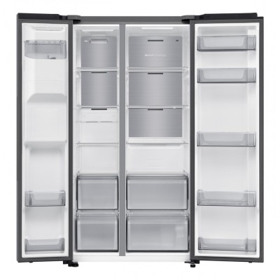 Lodówka i zamrażarka Samsung RS70F64KETEF 91 cm Side-by-Side – stal nierdzewna