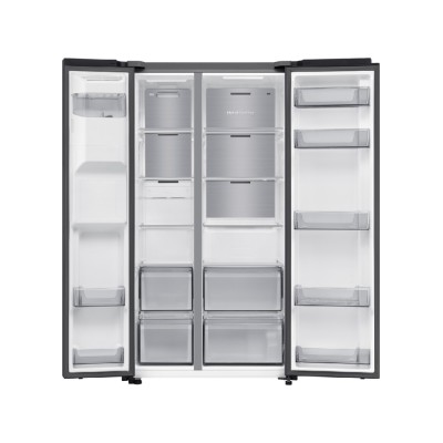 Lodówka i zamrażarka Samsung RS70F64KEFEF 90 cm Side-by-Side - antracyt
