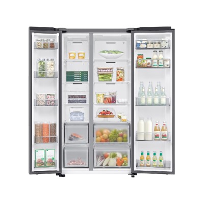 Réfrigérateur-congélateur Samsung RS70F65QDTEF côte à côte 91 cm - Acier inoxydable