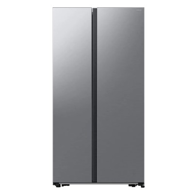 Réfrigérateur-congélateur Samsung Air Space Ai côte à côte 91 cm, rs57dg400em9ef, argent mat