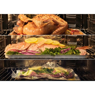 Horno de vapor empotrable Aeg PO9000ST Serie 9000 Proassist de 60 cm, negro mate