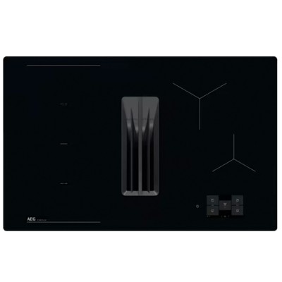 Płyta indukcyjna Aeg pe9000b80 Series 9000 Sensepro ze zintegrowanym okapem 80 cm czarna