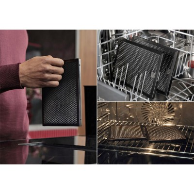 Płyta indukcyjna Aeg pe9000b80 Series 9000 Sensepro ze zintegrowanym okapem 80 cm czarna