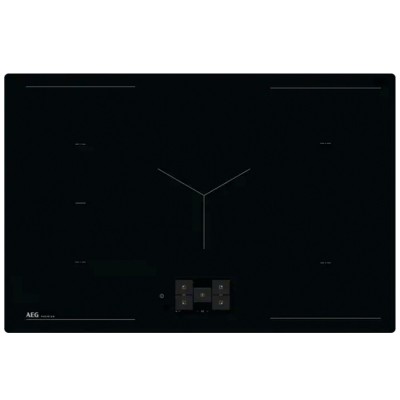 Placa de inducción Aeg pi9000b80 Serie 9000 Sensepro de 80 cm, negra