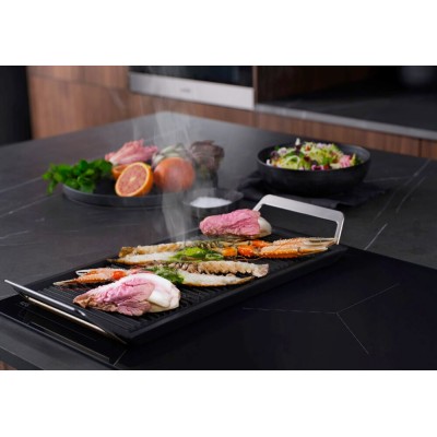 Placa de inducción Aeg pi8000s80 Serie 8000 Senseboil+Fry de 80 cm, color negro mate