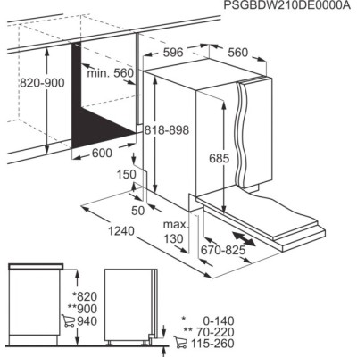 Aeg pd7000 Glasscare 60cm fully integrated dishwasher
