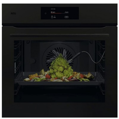 AEG NBE7P731AT Serie 7000 Mealassist 60 cm Einbau-Pyrolyse-Backofen, schwarz