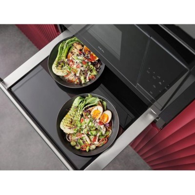 Cajón calentador de alimentos Aeg od8k11t, 14 cm de alto, negro mate